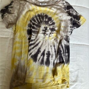 LAmade Yellow and Black Tie-Dye Tee